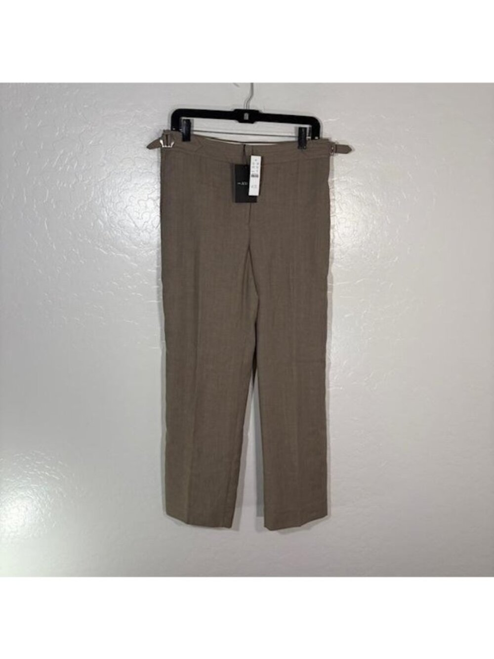 J Crew Pants Womens 8P Brown Wool Blend Mario Bellucci Dress Ankle Career